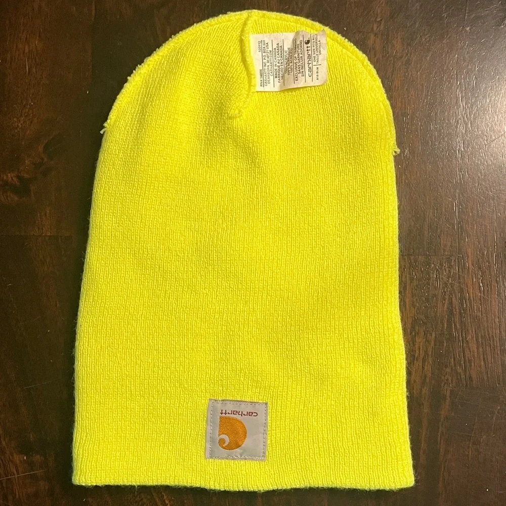 Carhartt Yellow Beanie Hat